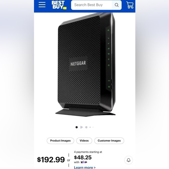 Netgear Nighthawk AC1900 Wifi Cable Modem & Router In One (C7000) great cond